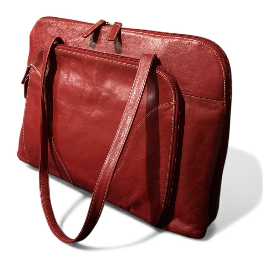 Buxton Euro Leather Business Tote